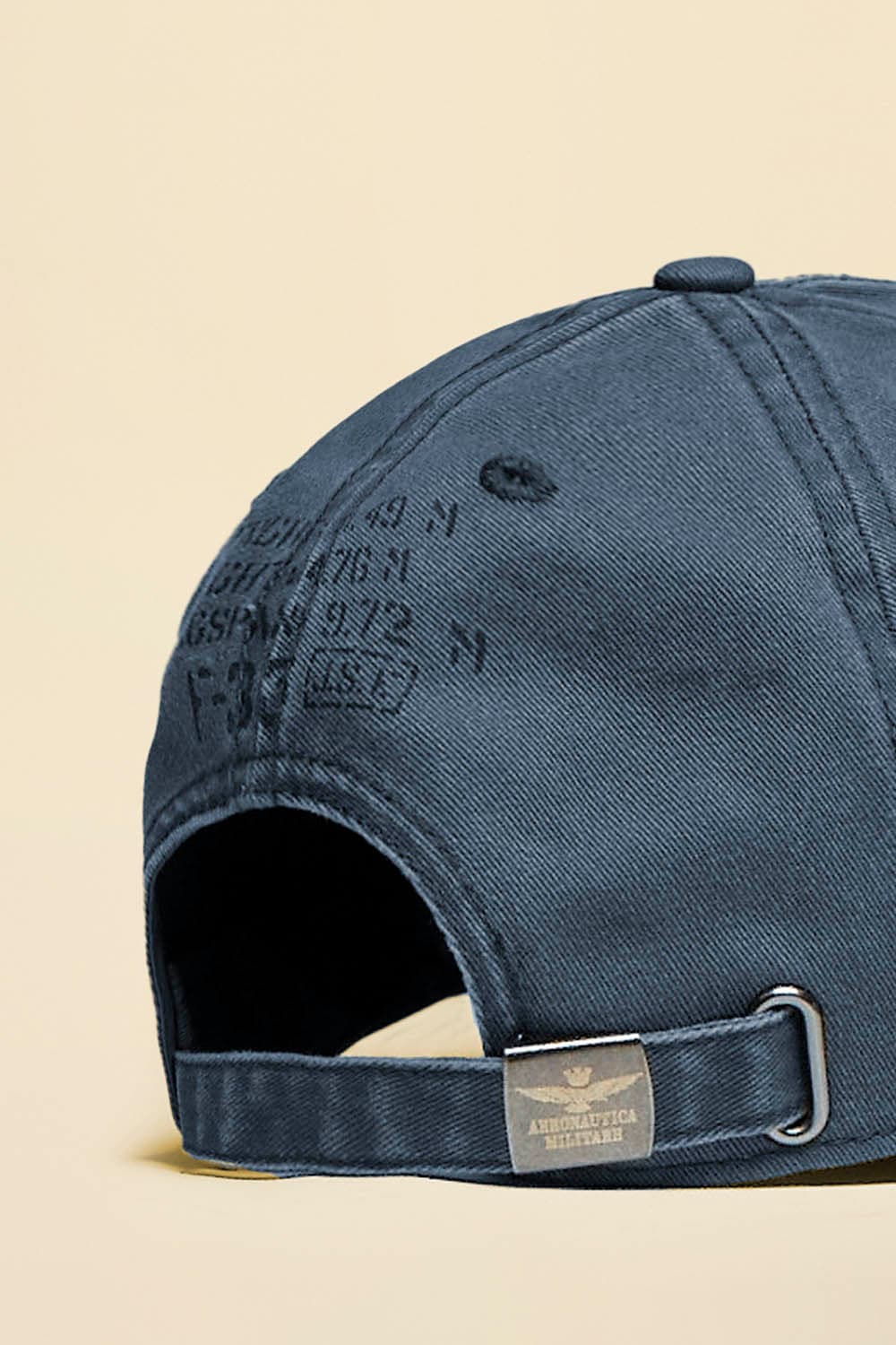 Cappello Uomo Aeronautica Militare blu ardesia baseball cotone regolabile - 4