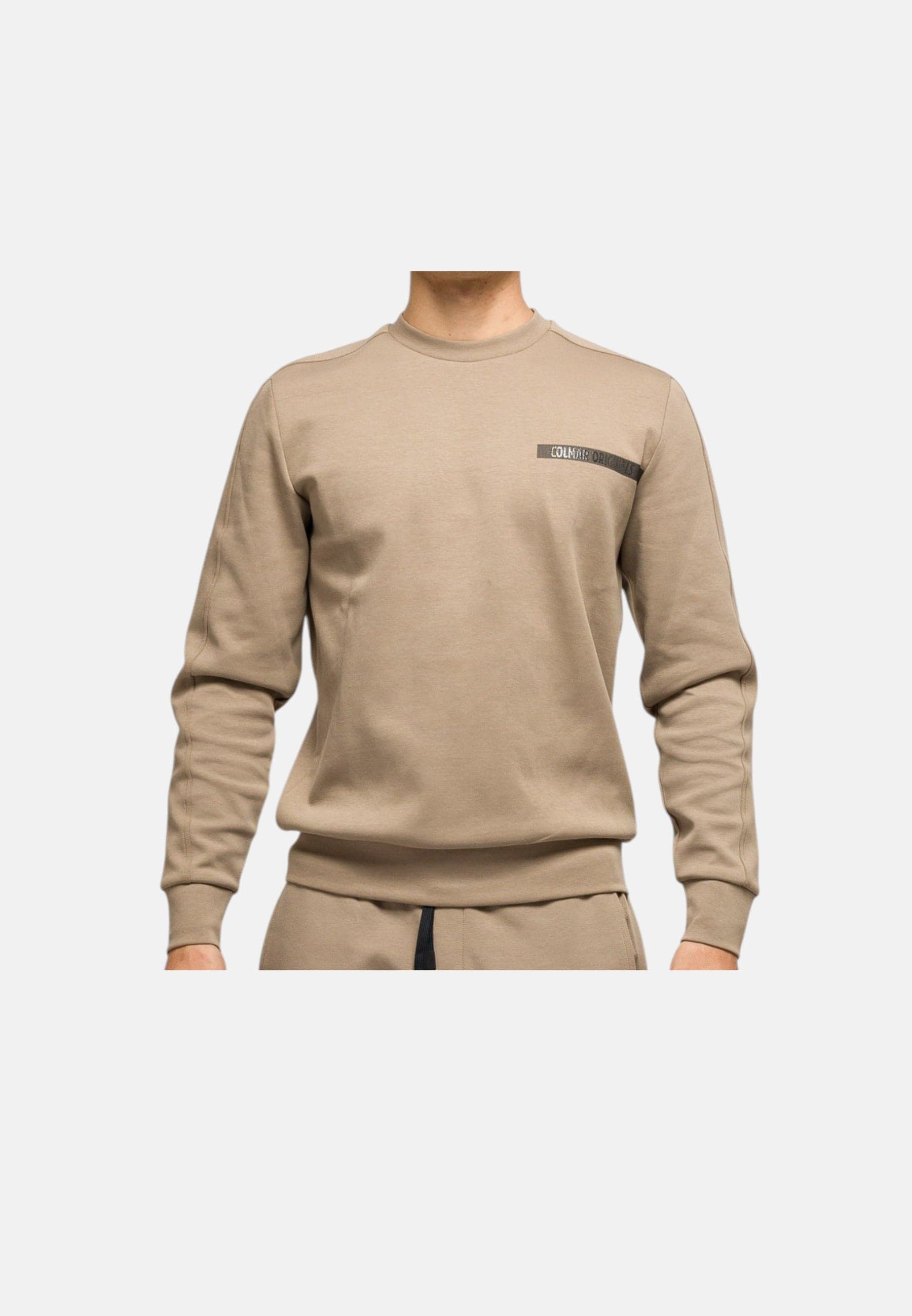 Colmar Felpa Uomo Girocollo 6126 Beige con Logo - 2