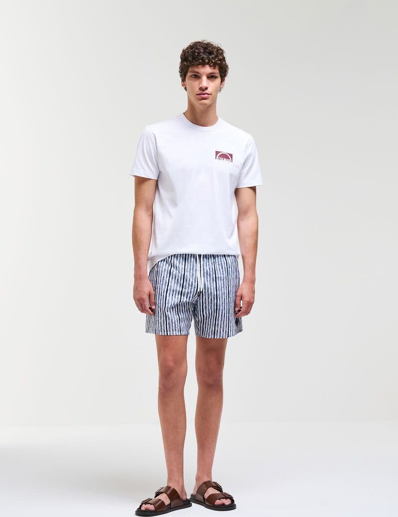Colmar T-shirt uomo 7547 white con logo sul petto - 2