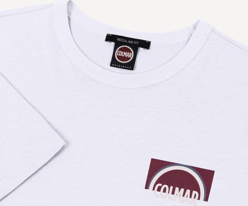 Colmar T-shirt uomo 7547 white con logo sul petto - 7