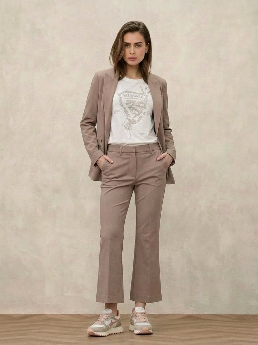 Giacca Donna Circolo 1901 tabacco Stretch Elegante – Modello FD3859 - 3