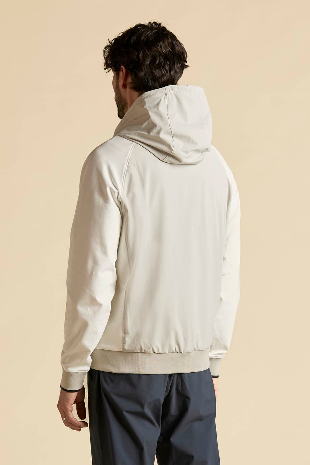 Giubbino Uomo Aeronautica Militare ghiaccio con cappuccio removibile full zip - 3