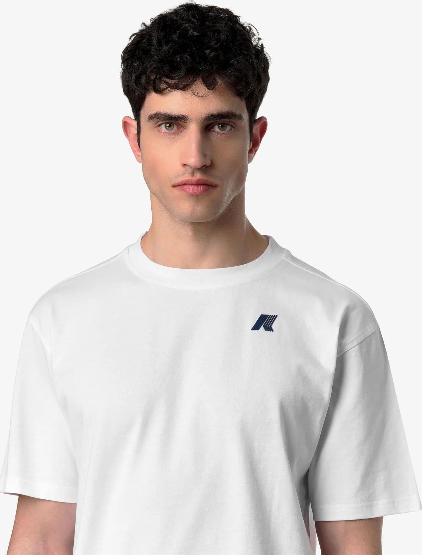 K-Way T-shirt uomo Solo Wave in cotone bianca - 6