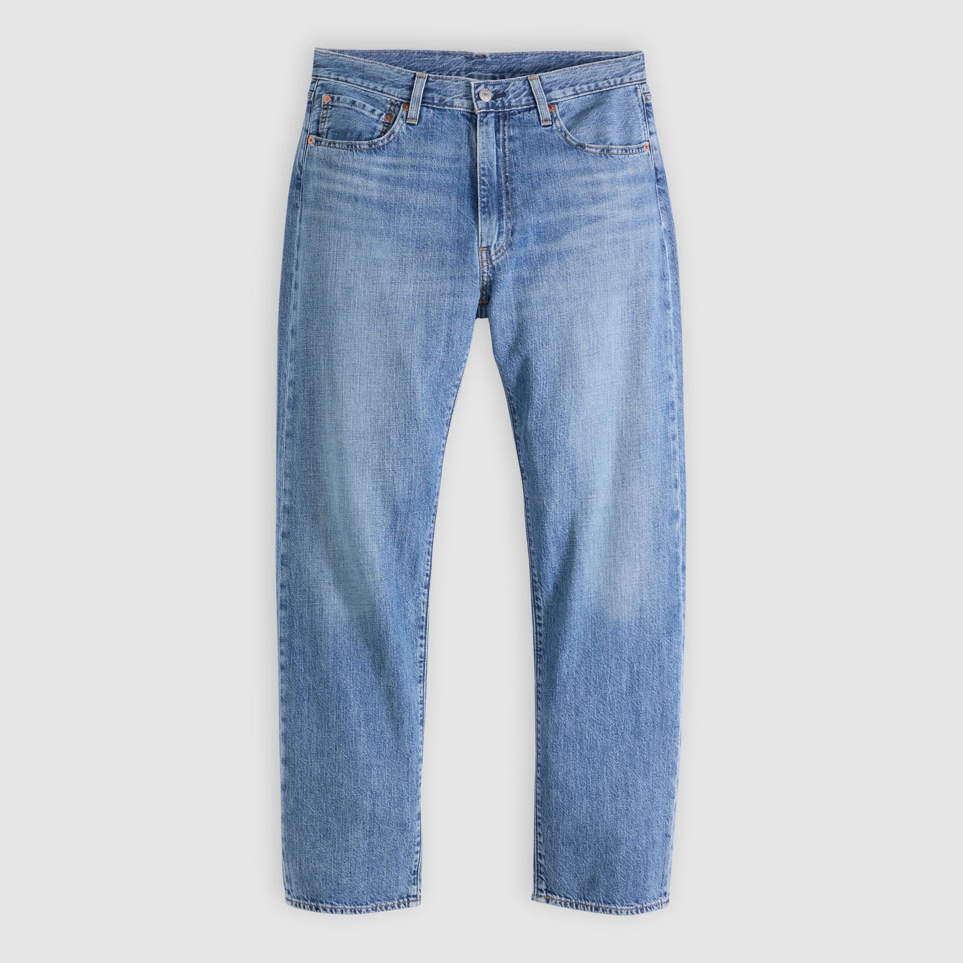 Levi's 555 jeans uomo gamba dritta relaxed in denim e lino blu - 5