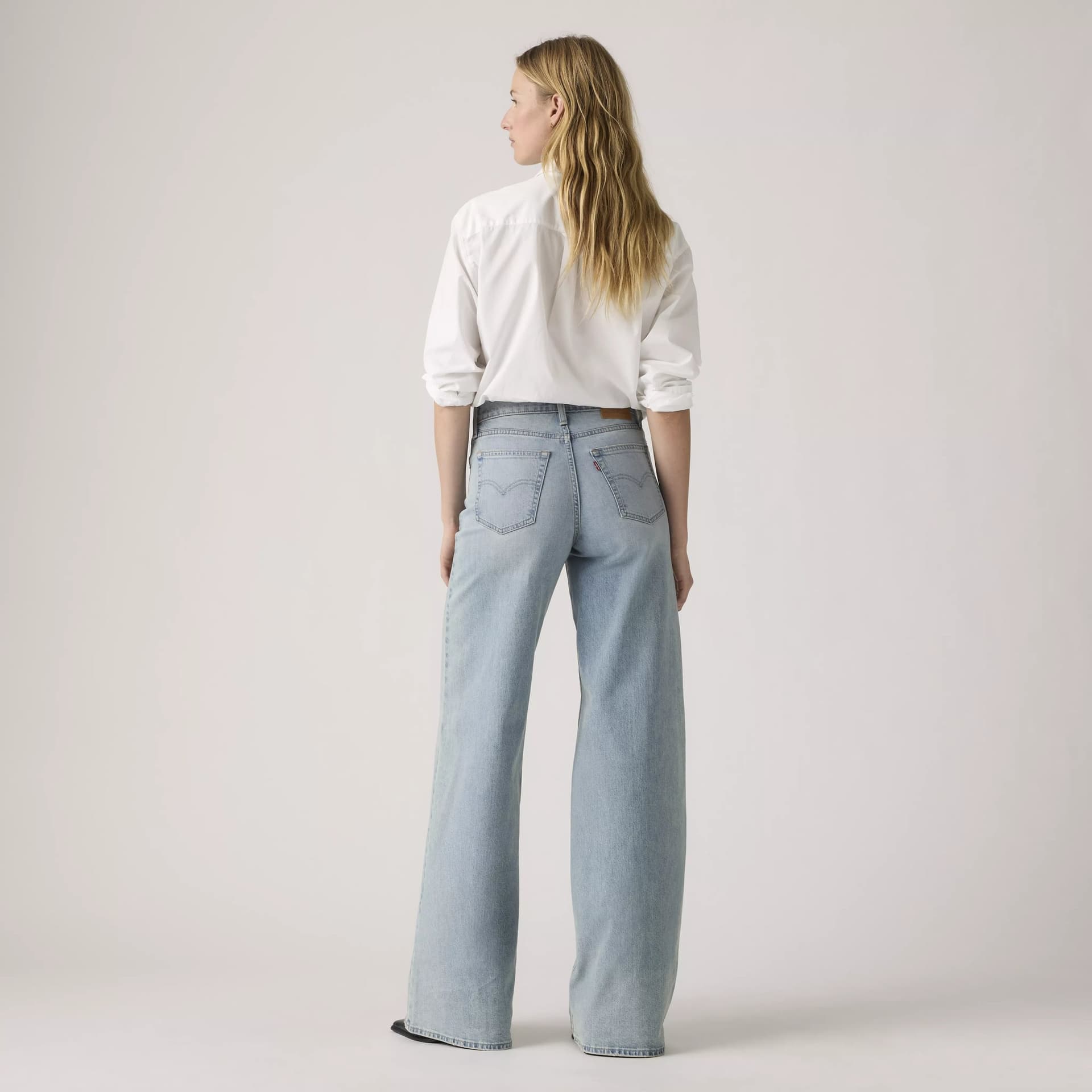 Levi's 728™ High Rise Wide Leg Jeans Donna Vita Alta Gamba Ampia Denim Chiaro - 2