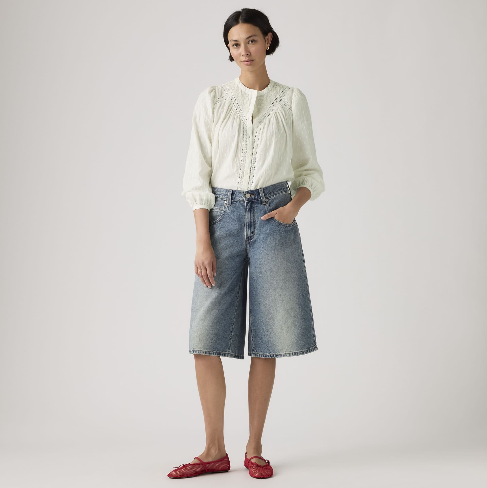 Levi's Bermuda donna Short Super Baggy Jorts 005DT0002 - 4