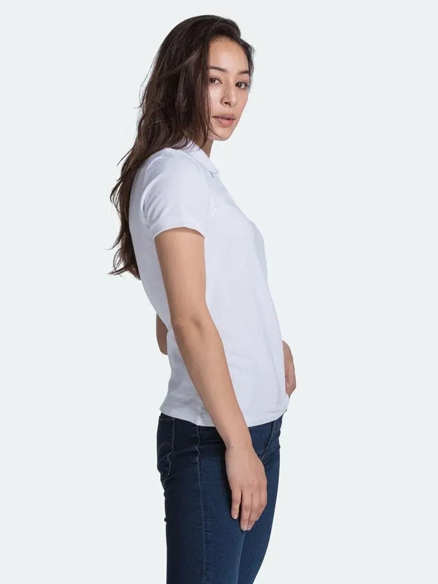 Levi's Polo Donna Slim Fit Bianca in Cotone Stretch 525990000 - 3