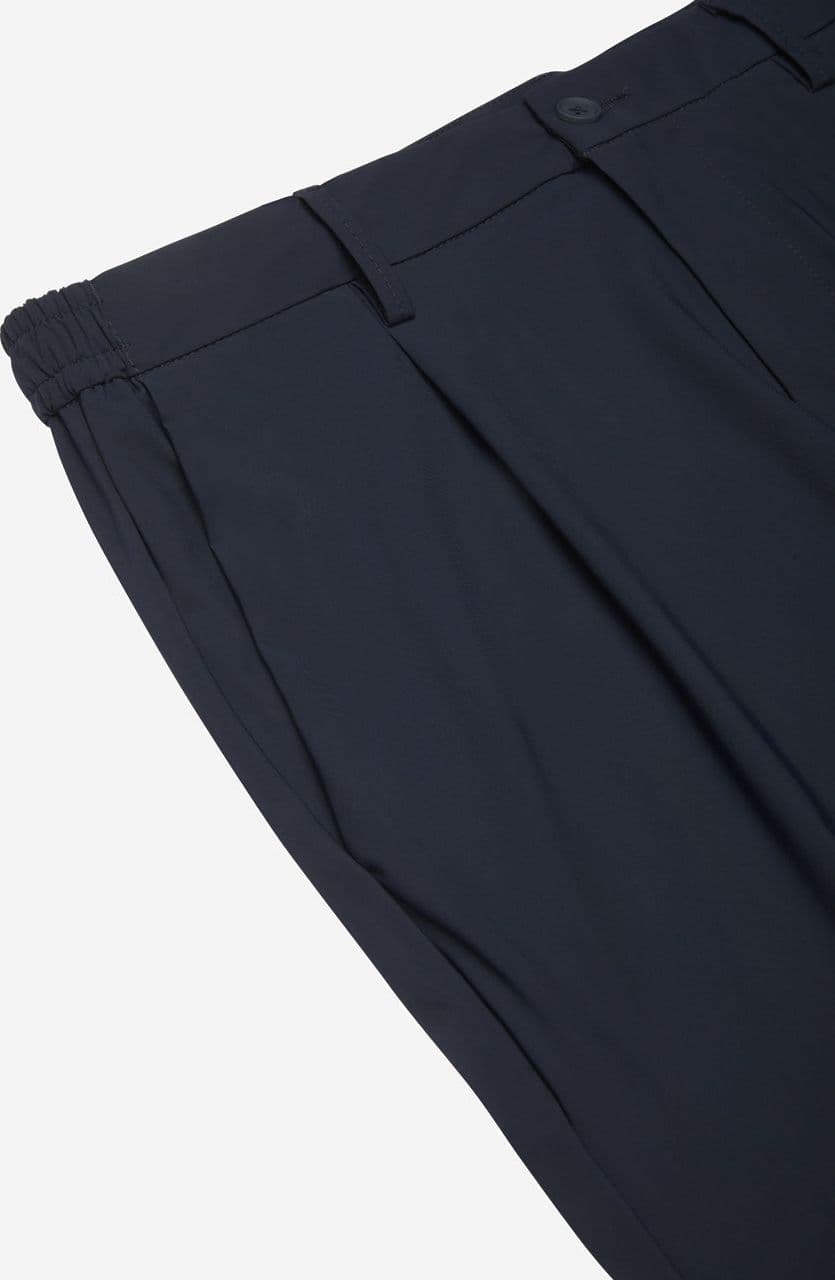 Pantalone uomo AT.P.CO Berlino blu con coulisse in tessuto tecnico stretch - 2