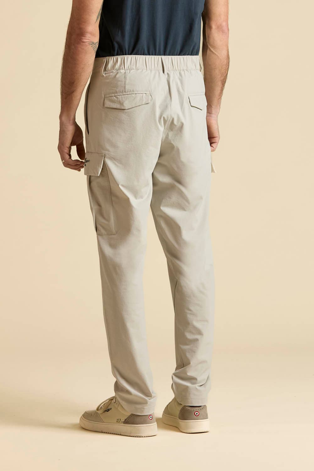 Pantalone Uomo Cargo Aeronautica Militare ghiaccio tessuto tecnico stretch - 4