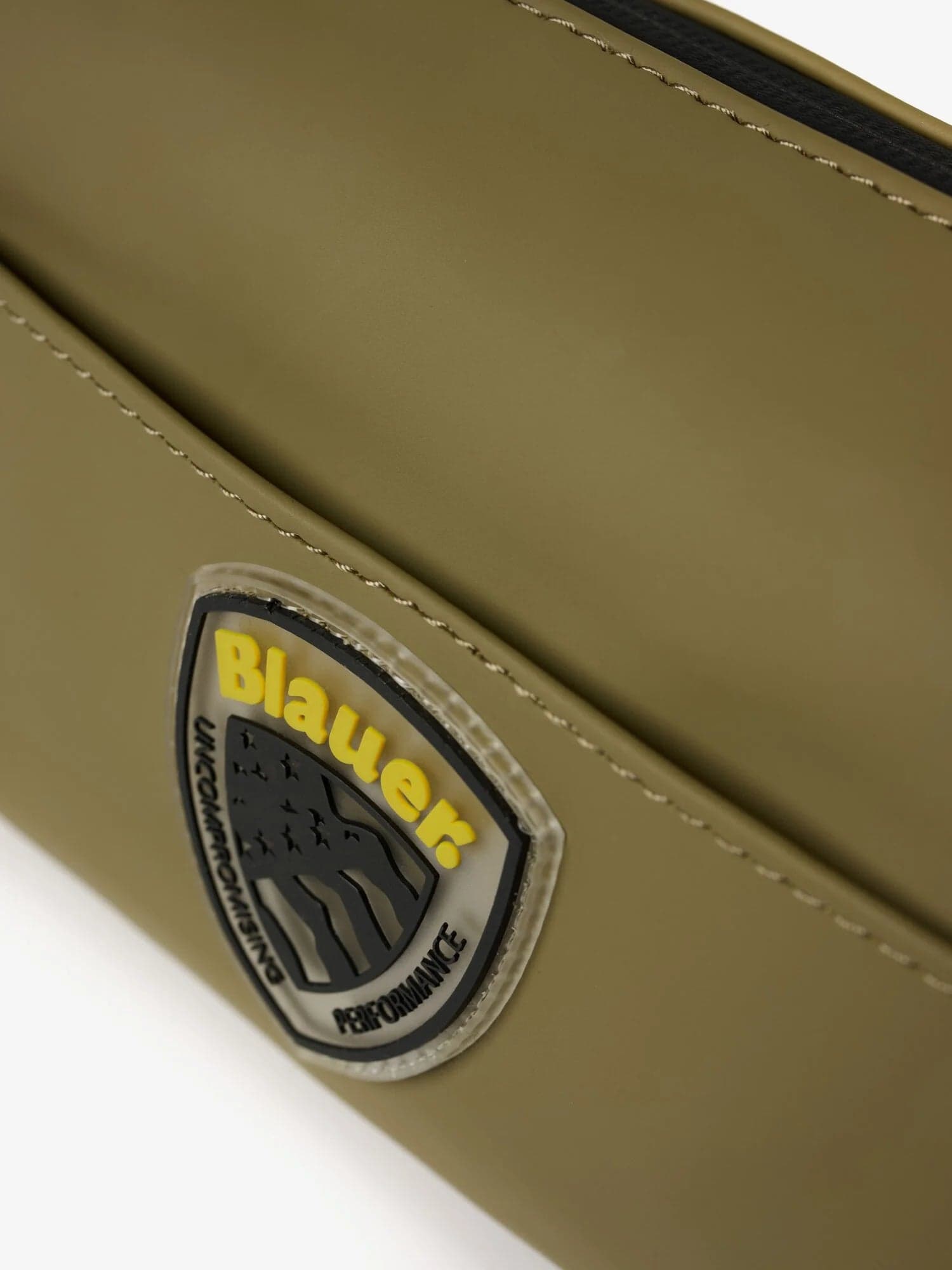 Pochette Uomo Blauer S6SHAM01 rubber beauty case con laccetto – Verde Militare - 2