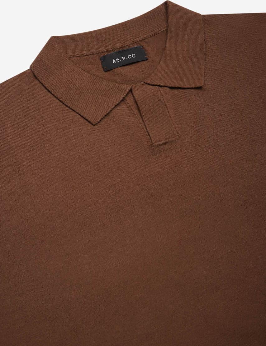 Polo uomo AT.P.CO in maglia di cotone crêpe – manica corta - 2