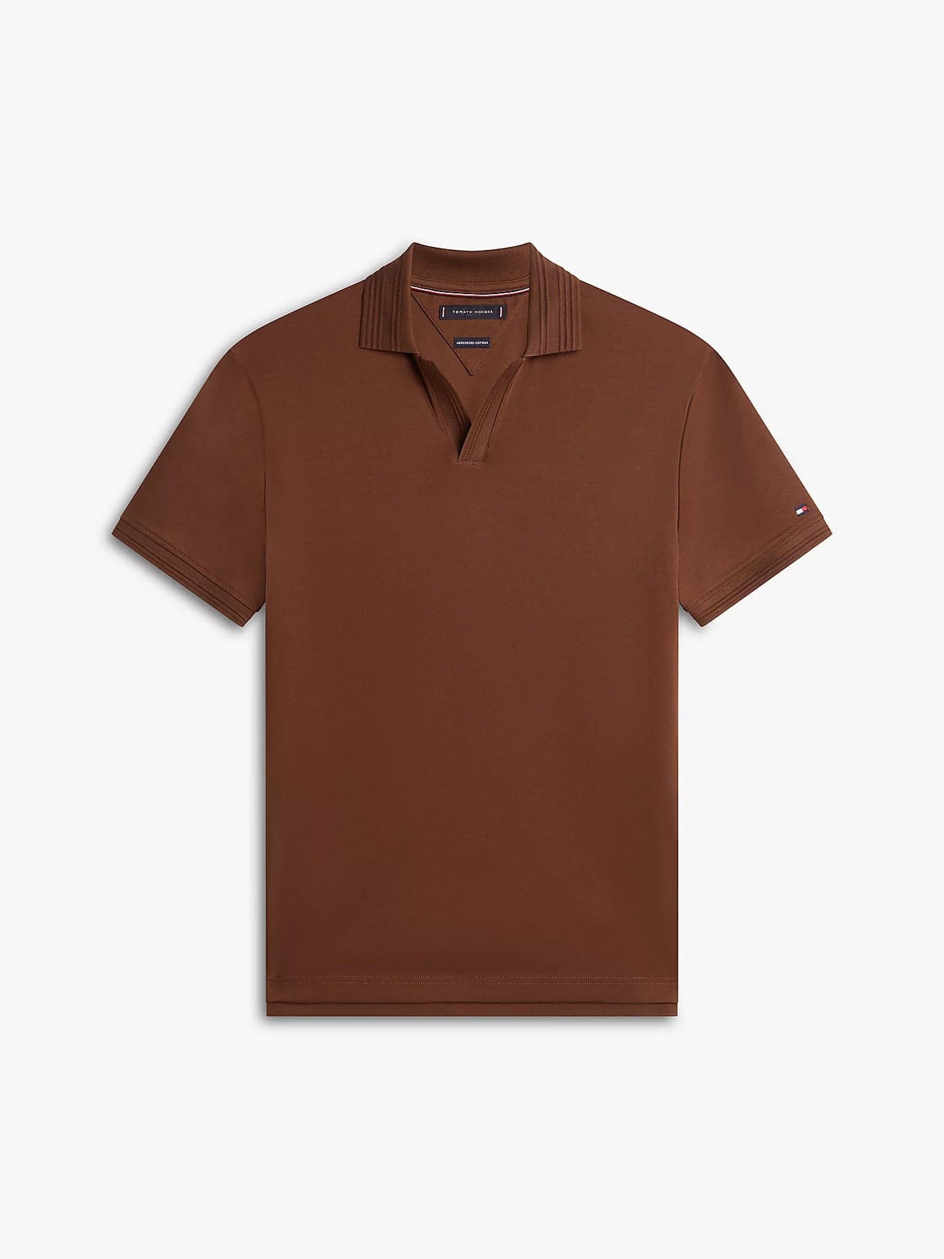 Polo uomo Tommy Hilfiger marrone in cotone mercerizzato interlock – Regular fit MW0MW42745GV0 - 5