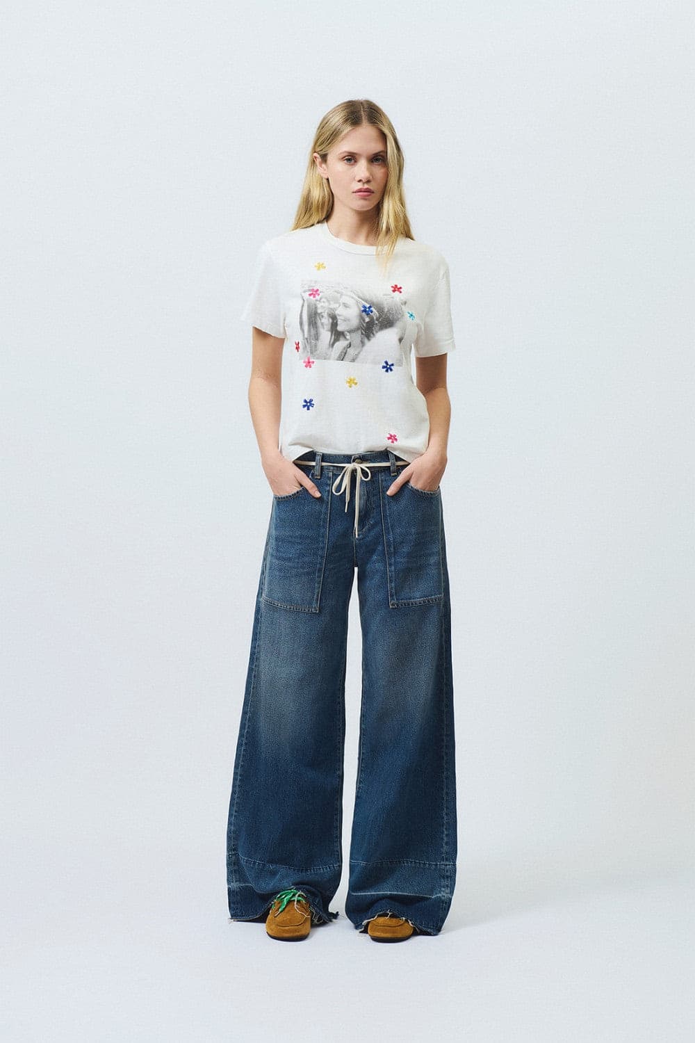 Roy Roger's jeans donna wide fit denim lyocell lavaggio medio Nicky - 5
