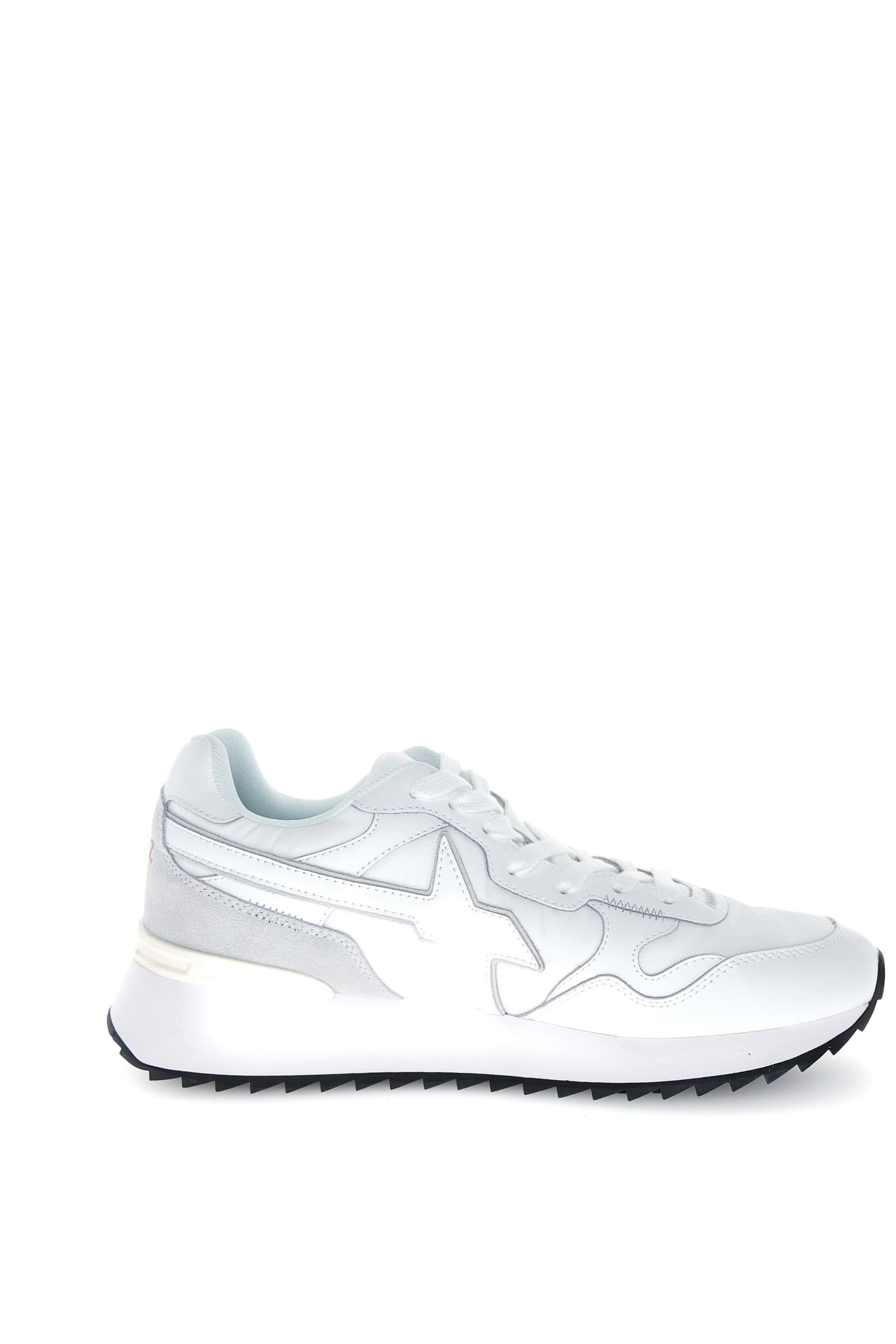 Scarpe Uomo W6YZ YAK bianche in pelle e tessuto – Sneakers running lifestyle - 3
