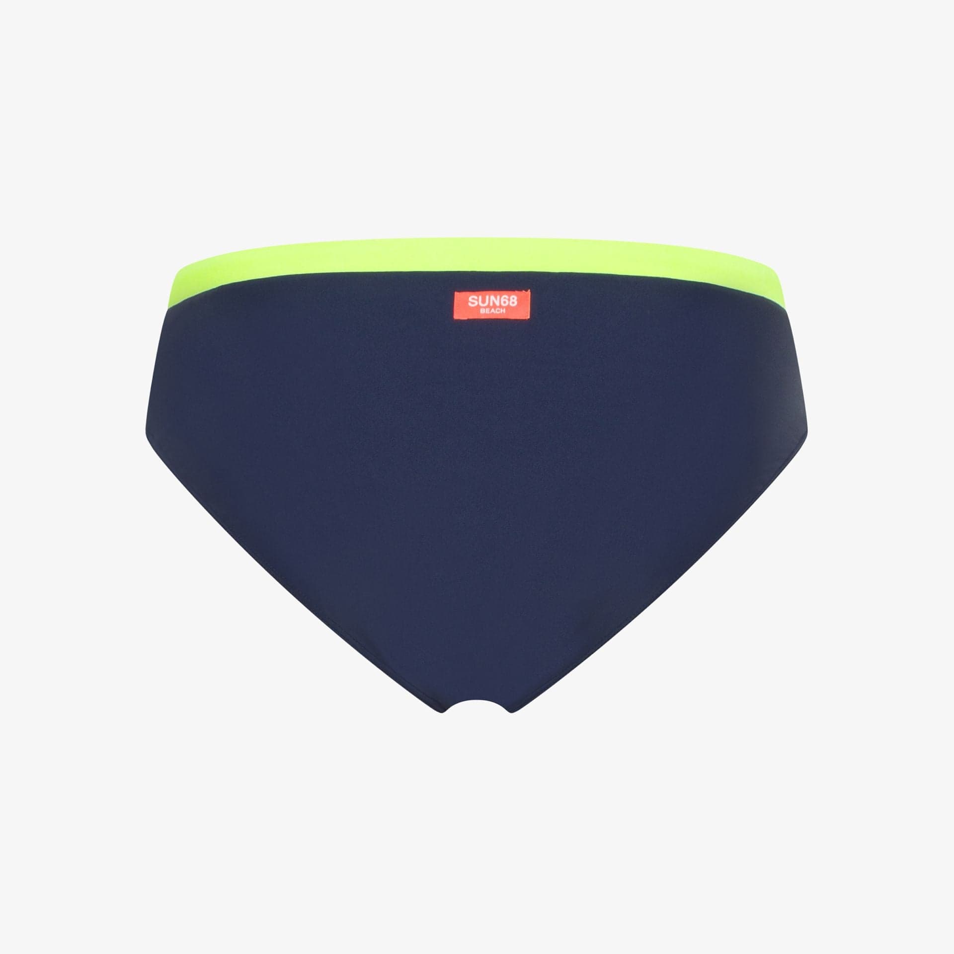 Slip costume uomo Sun68 blu navy con dettagli fluo - 2