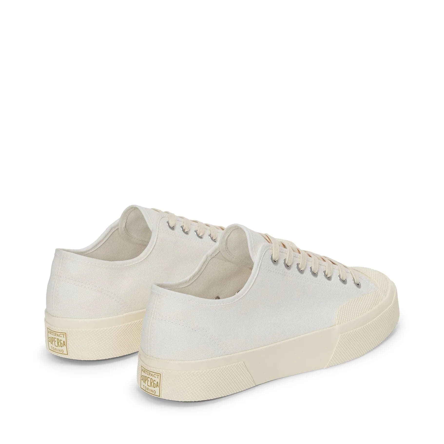 Superga Artifact Works Sneaker Uomo in Tela Bianca Off White S51347W A1Q - 4