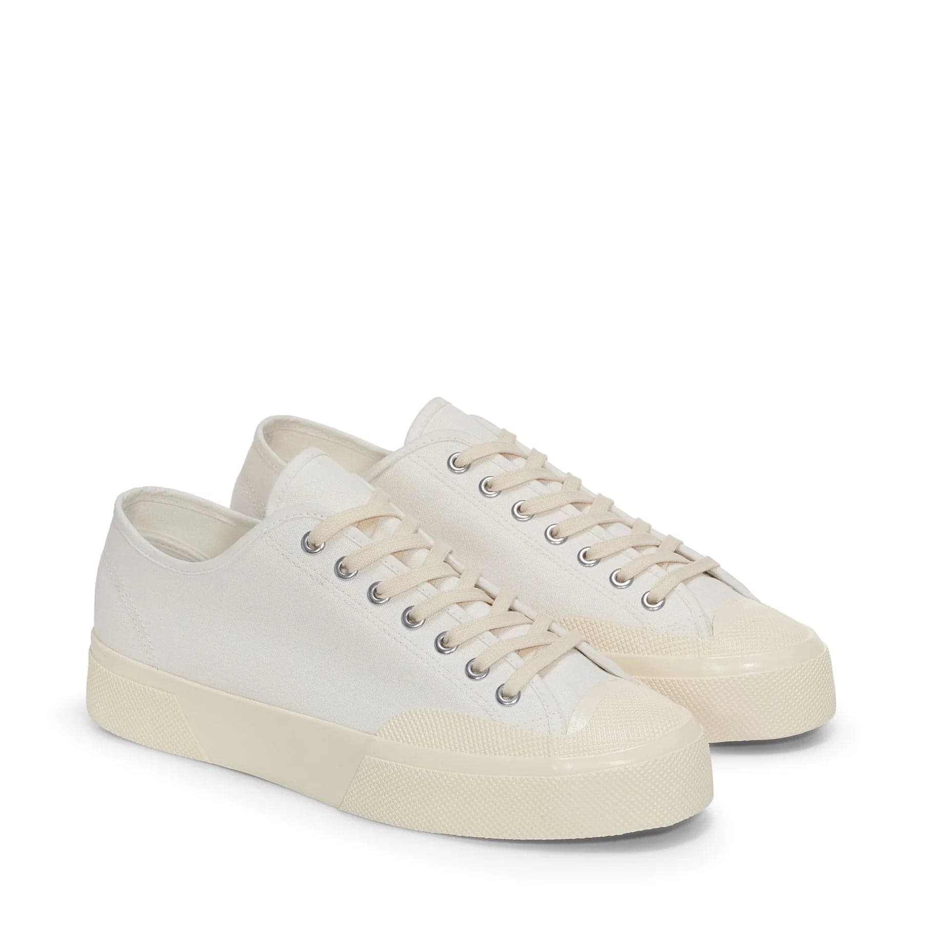 Superga Artifact Works Sneaker Uomo in Tela Bianca Off White S51347W A1Q - 5