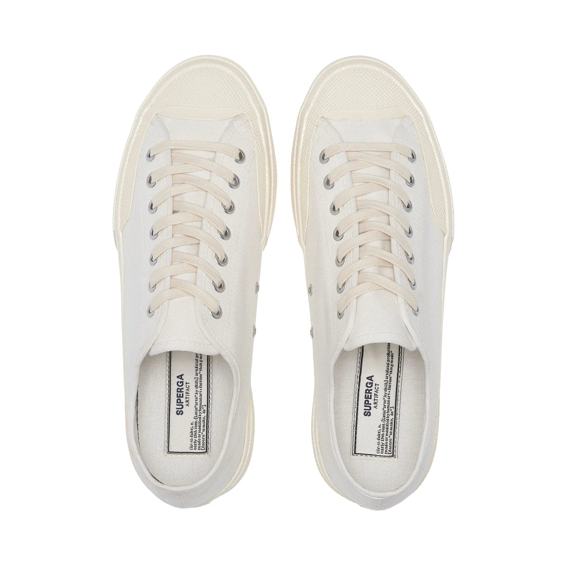 Superga Artifact Works Sneaker Uomo in Tela Bianca Off White S51347W A1Q - 7