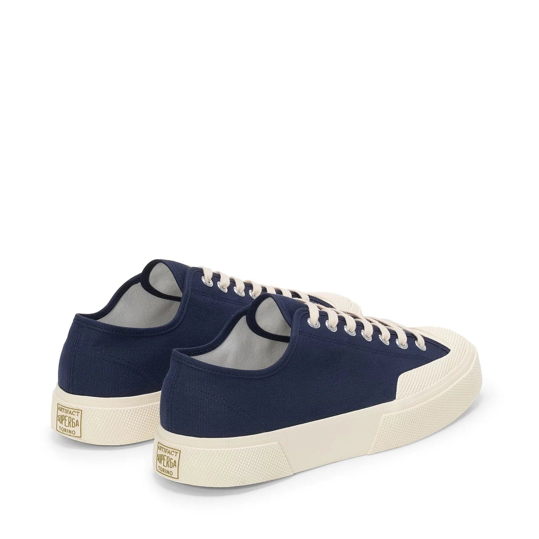 Superga Artifact Works Sneaker Uomo in Tela Navy Off White S51347W A2F - 2