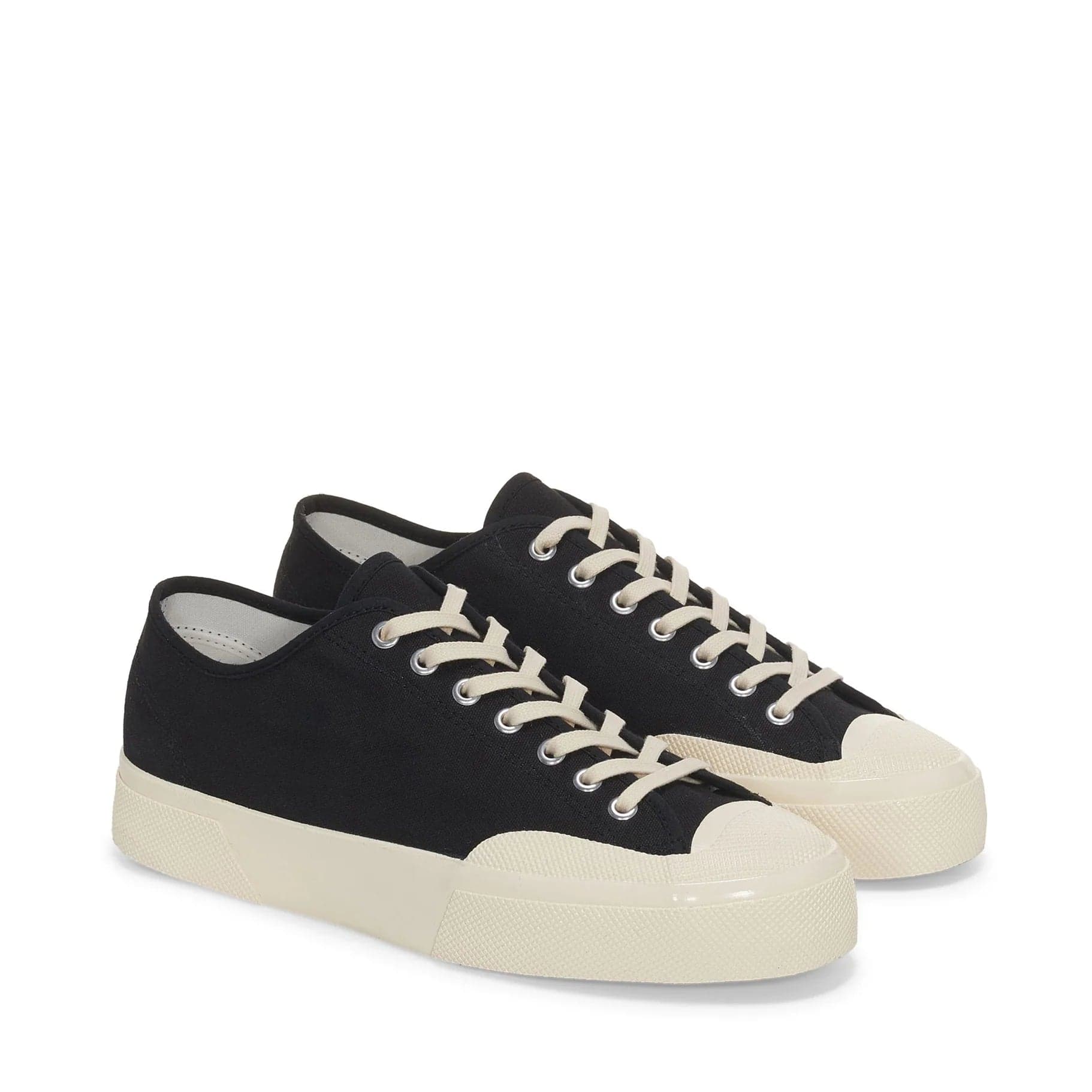 Superga Artifact Works Sneaker Uomo in Tela Nera Off White S51347W A0U - 2