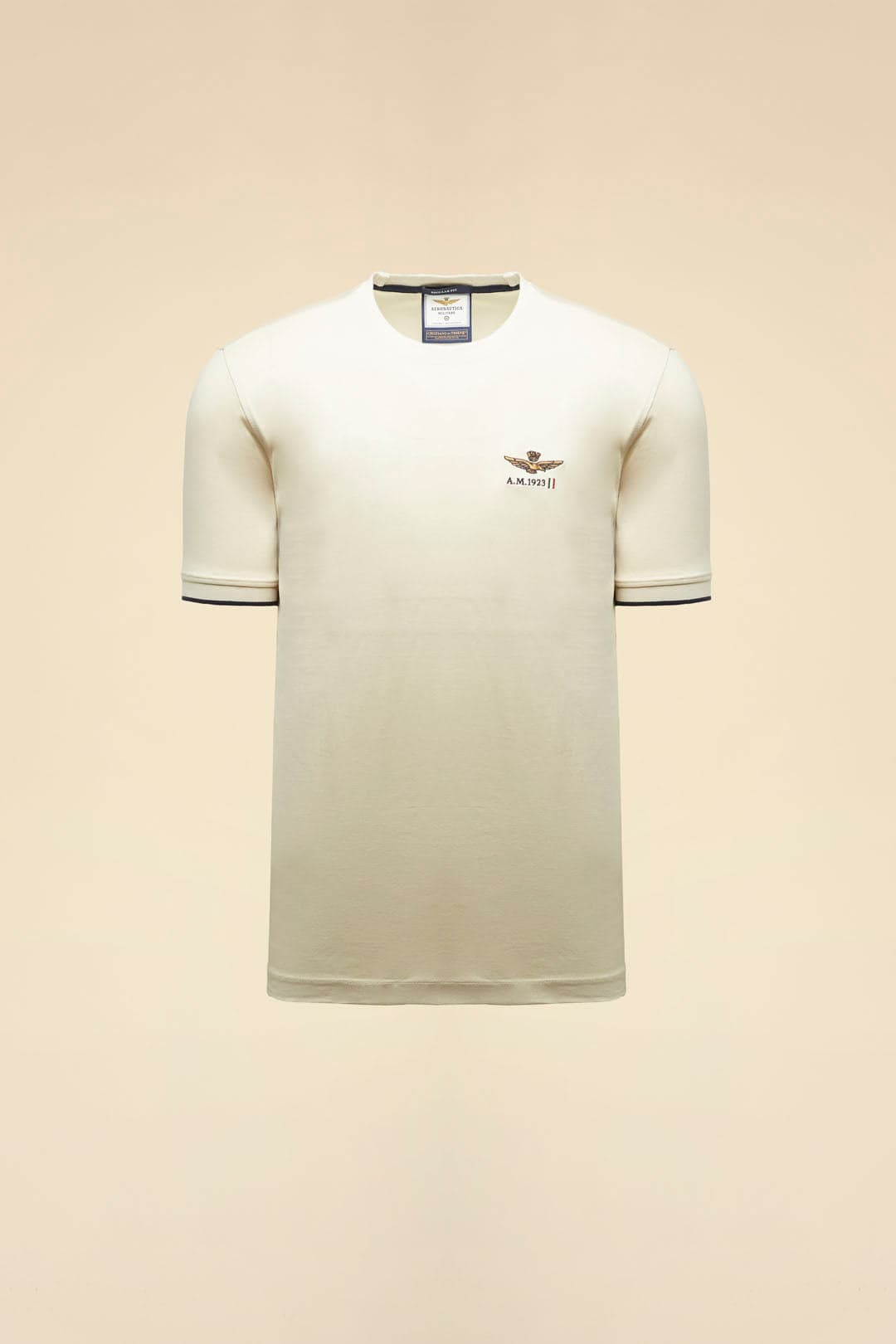 T-shirt Uomo Aeronautica Militare ghiaccio cotone mercerizzato girocollo - 3