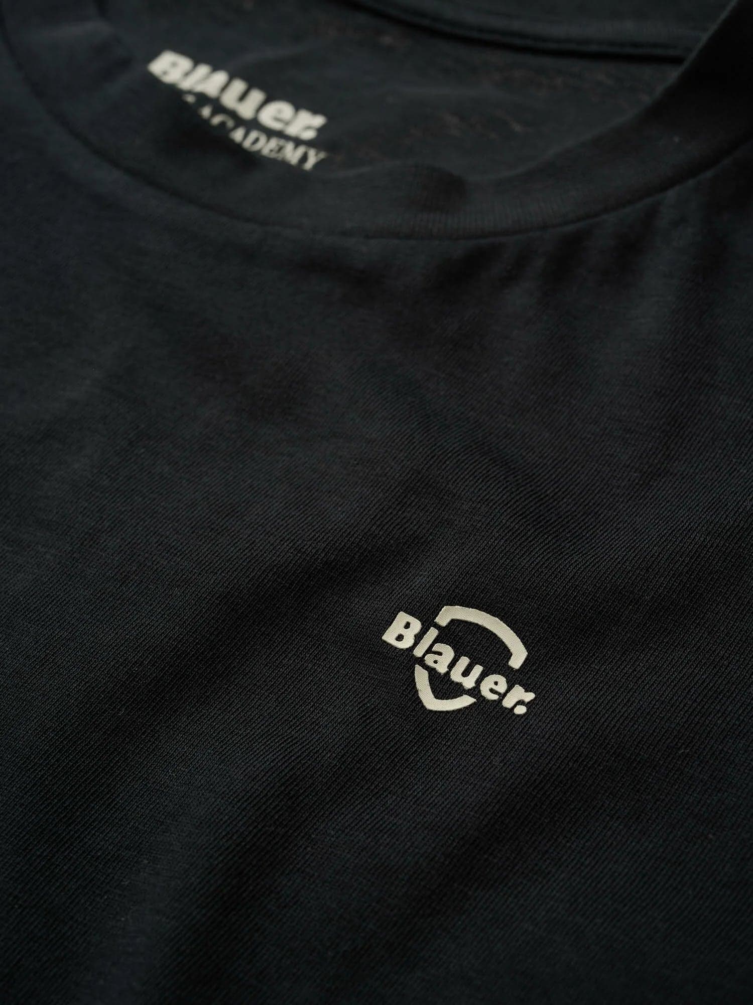T-shirt Uomo Blauer Errol 26SBLUH02300 con logo minimal – Nero - 5
