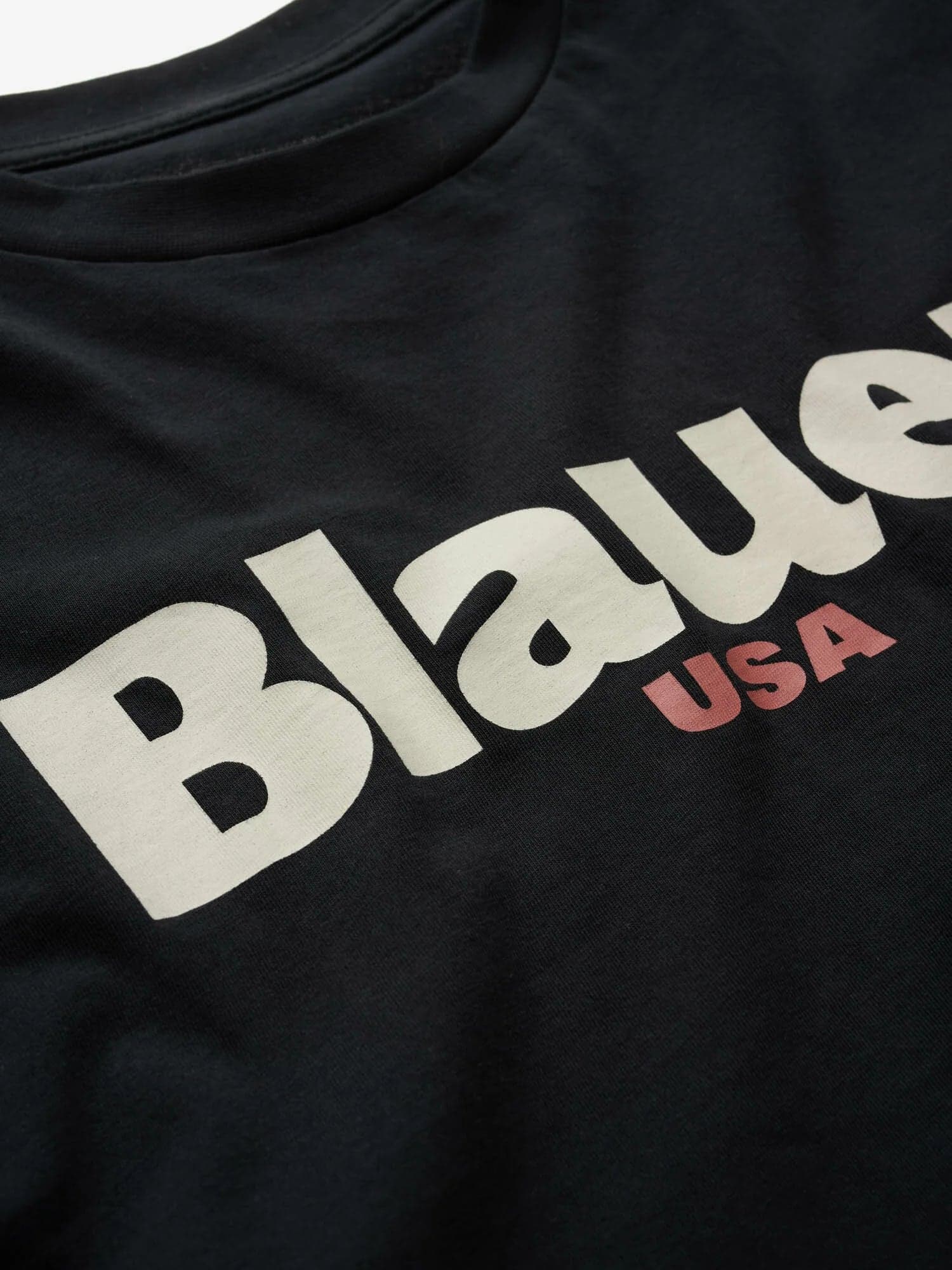 T-shirt Uomo Blauer Ernst 26SBLUH02299 con logo frontale – Nero - 4