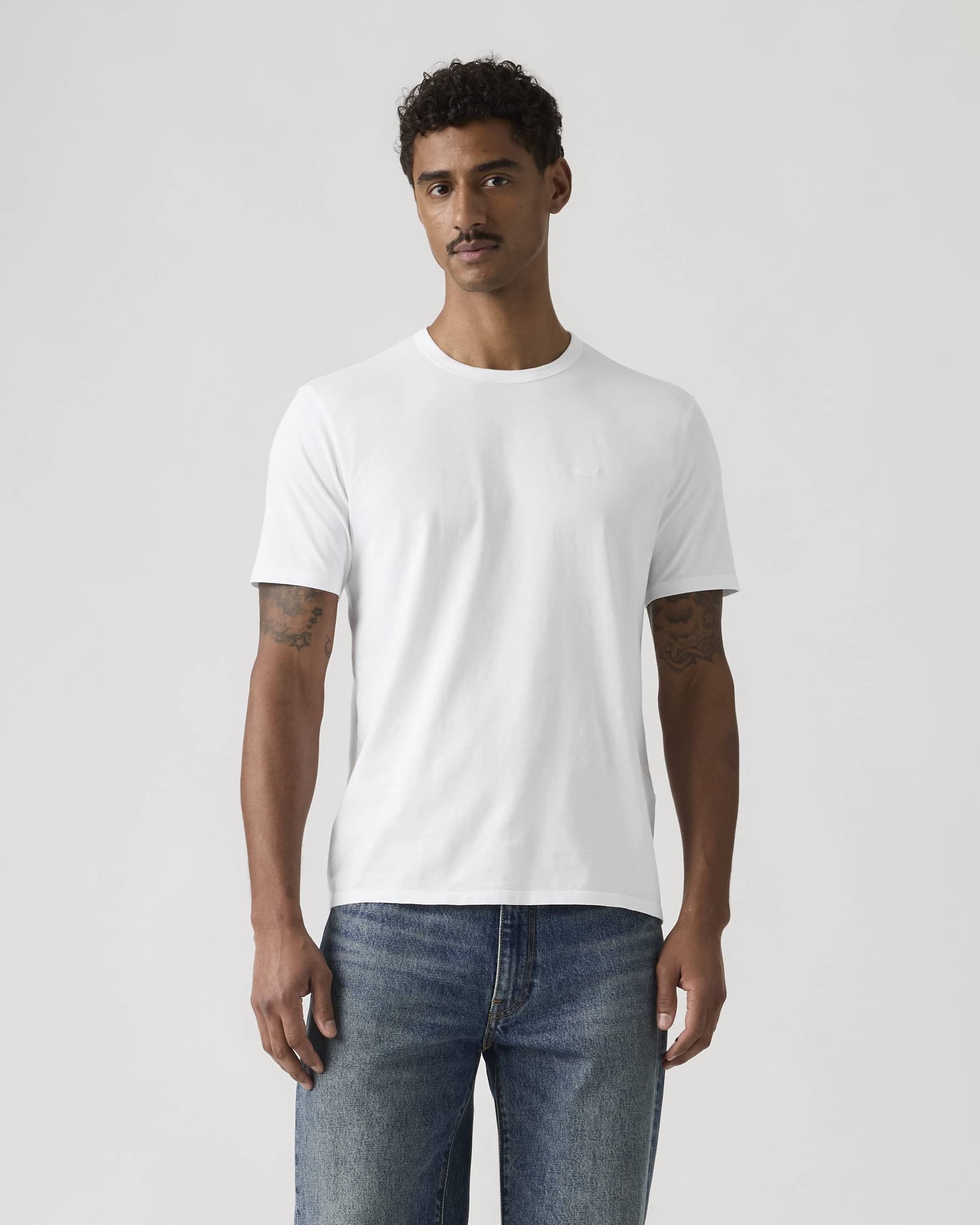 T-shirt uomo Levi's Original girocollo in cotone bianco 005GX0000 - 2