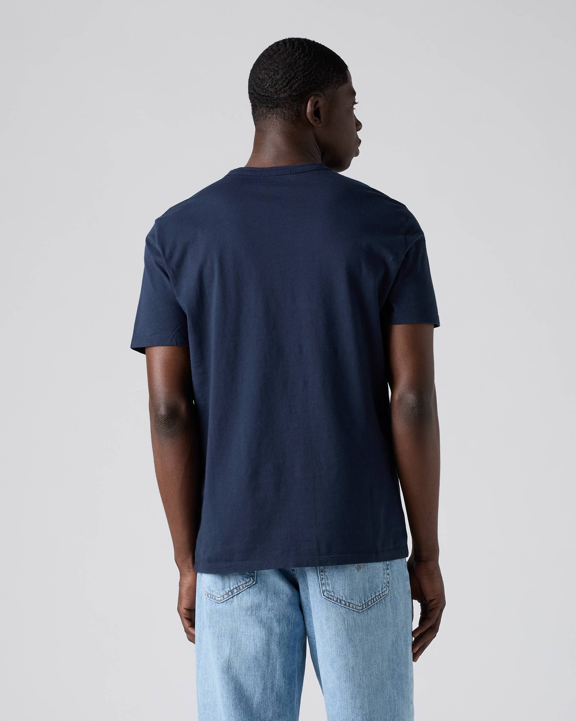 T-shirt uomo Levi's Original girocollo in cotone blu navy - 3