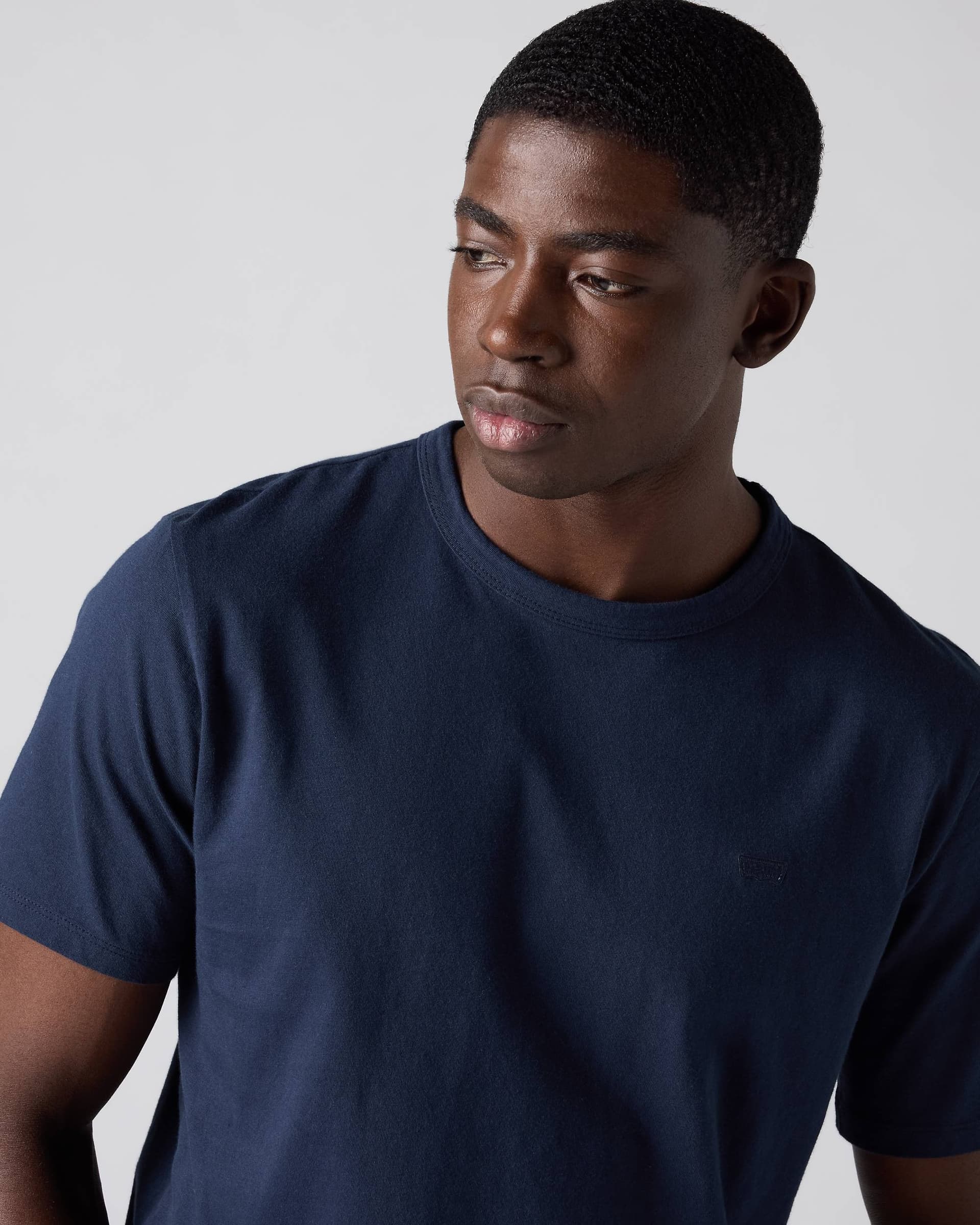 T-shirt uomo Levi's Original girocollo in cotone blu navy - 4