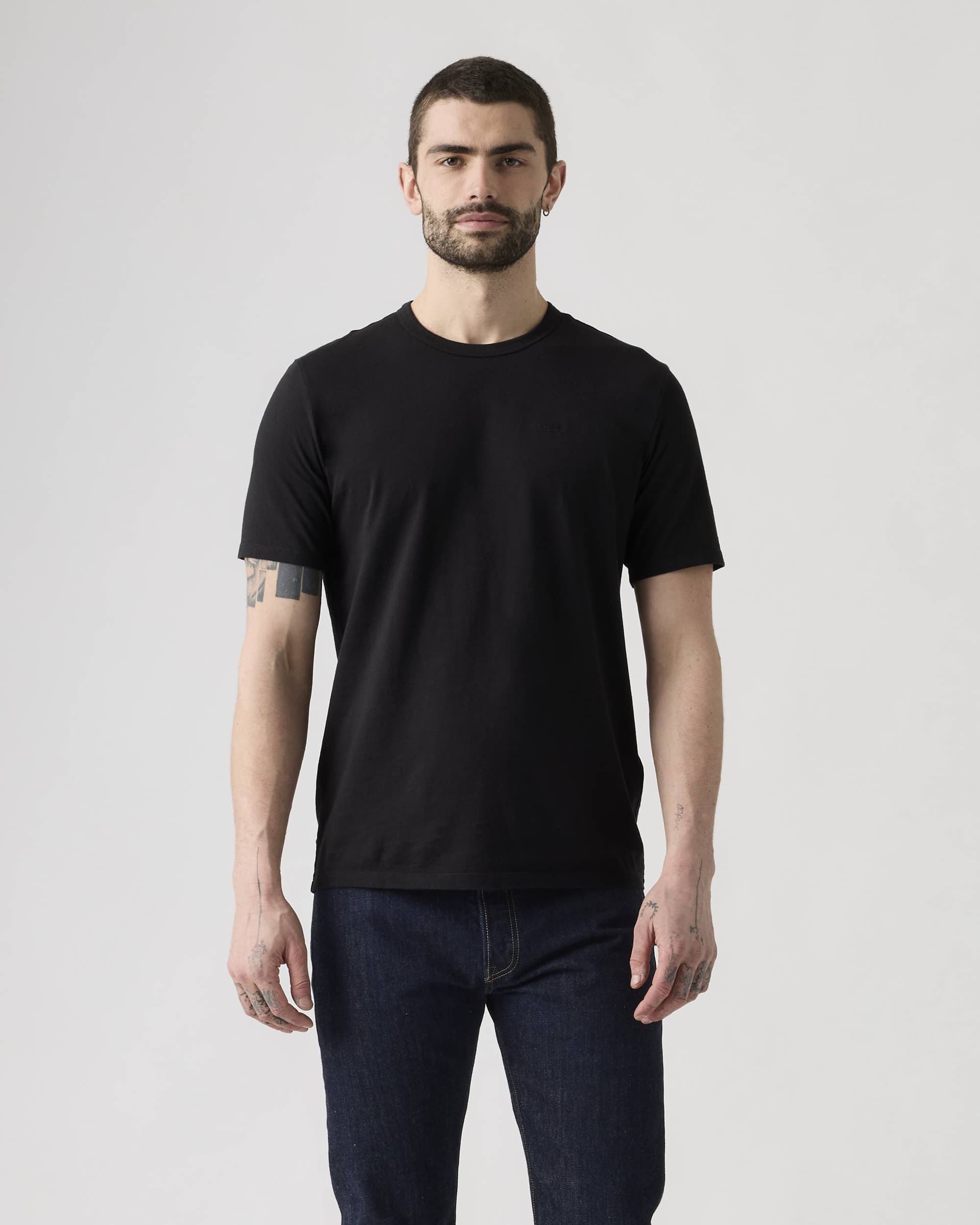 T-shirt uomo Levi's Original girocollo in cotone nero - 3
