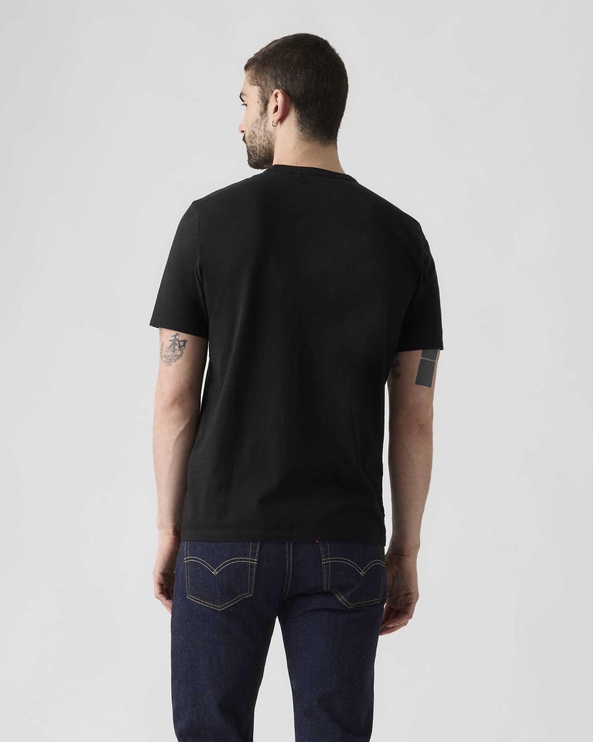 T-shirt uomo Levi's Original girocollo in cotone nero - 4