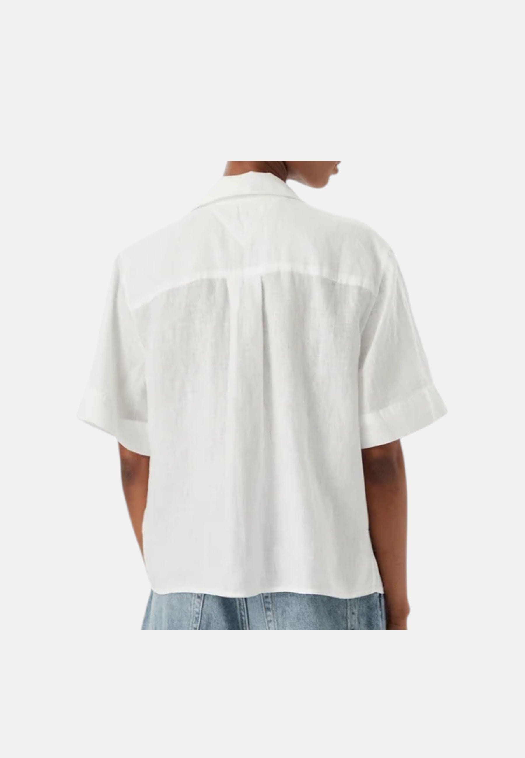 Tommy Hilfiger Camicia donna relaxed fit in puro lino WW0WW48925YCF - 4