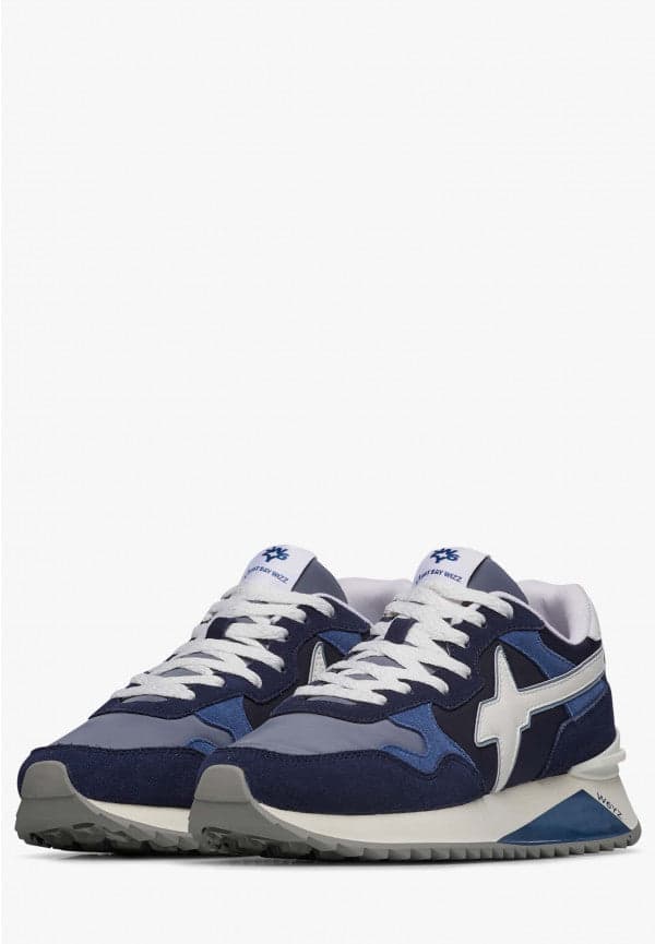 W6yz scarpa uomo YAK-M. - Sneakers in tessuto tecnico e suede - Navy - 2
