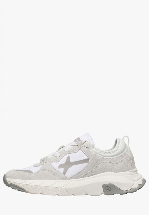 W6yz scarpa uomo mod NEXT-M Sneakers in tessuto tecnico e suede - Bianco 2018631010N01 - 2