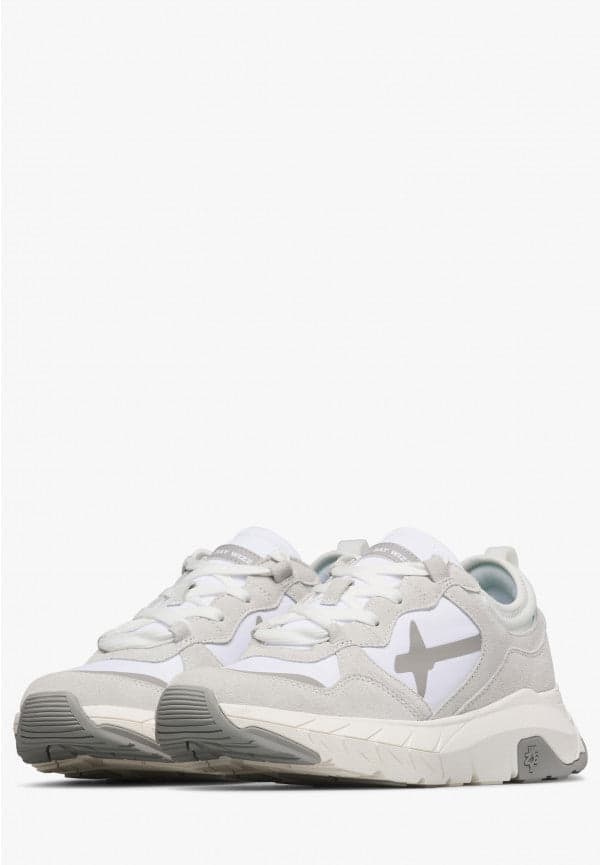 W6yz scarpa uomo mod NEXT-M Sneakers in tessuto tecnico e suede - Bianco 2018631010N01 - 4