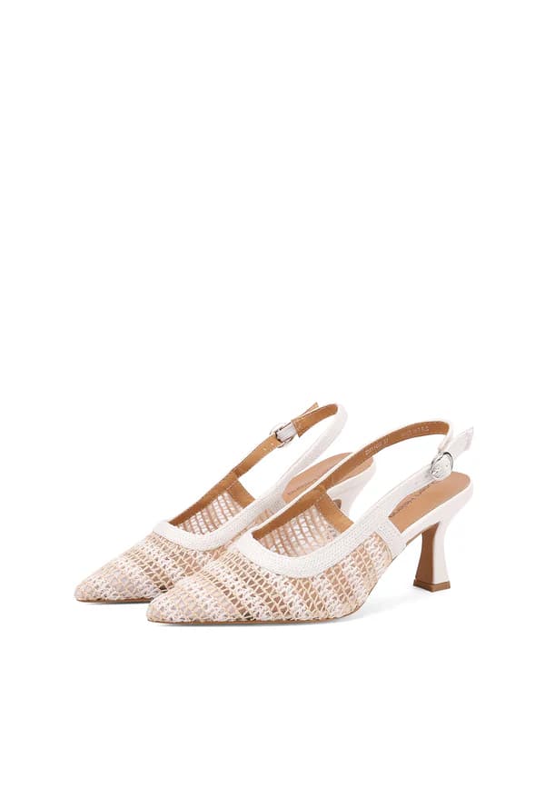QUENN HELENA DECOLLETE INTRECCIATO ART.ZM11013 BIANCO - 4