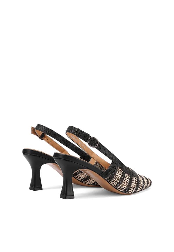 QUENN HELENA DECOLLETE INTRECCIATO ART.ZM11013 NERO - 4