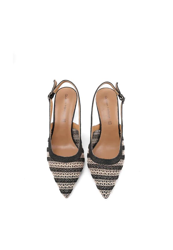 QUENN HELENA DECOLLETE INTRECCIATO ART.ZM11013 NERO - 5
