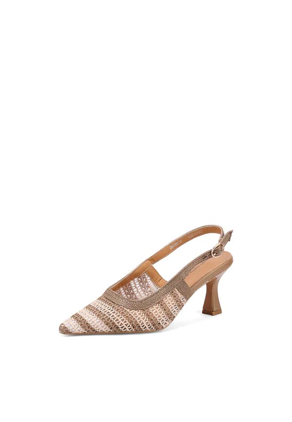 QUENN HELENA DECOLLETE INTRECCIATO ART.ZM11013 MARRONE - 2