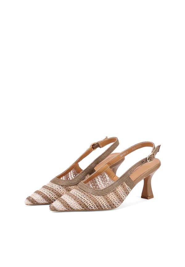 QUENN HELENA DECOLLETE INTRECCIATO ART.ZM11013 MARRONE - 3