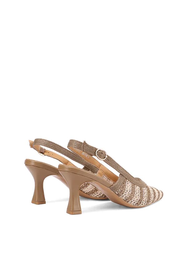 QUENN HELENA DECOLLETE INTRECCIATO ART.ZM11013 MARRONE - 4