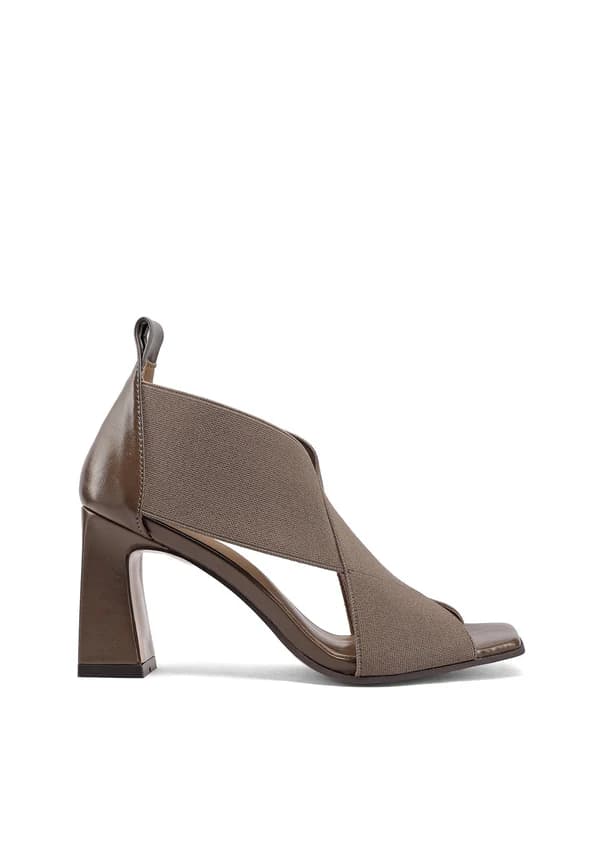 QUENN HELENA SANDALO CON ELASTICI INTRCCIATO ART.S3010 KAKI - 2
