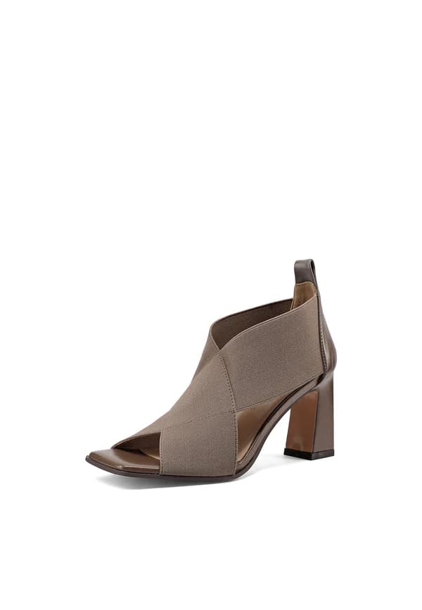 QUENN HELENA SANDALO CON ELASTICI INTRCCIATO ART.S3010 KAKI - 3