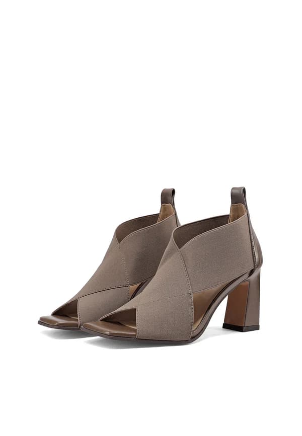 QUENN HELENA SANDALO CON ELASTICI INTRCCIATO ART.S3010 KAKI - 4
