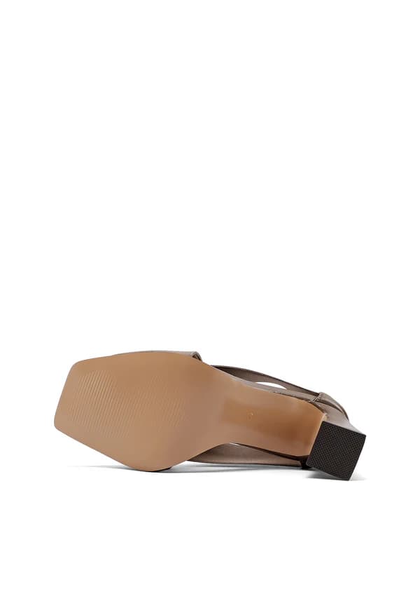 QUENN HELENA SANDALO CON ELASTICI INTRCCIATO ART.S3010 KAKI - 5