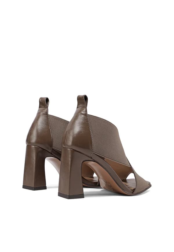 QUENN HELENA SANDALO CON ELASTICI INTRCCIATO ART.S3010 KAKI - 6