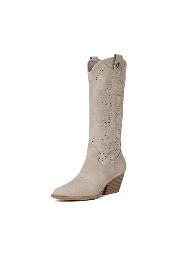 QUENN HELENA STIVALE TEXANO ART.X28-100 BEIGE - 2