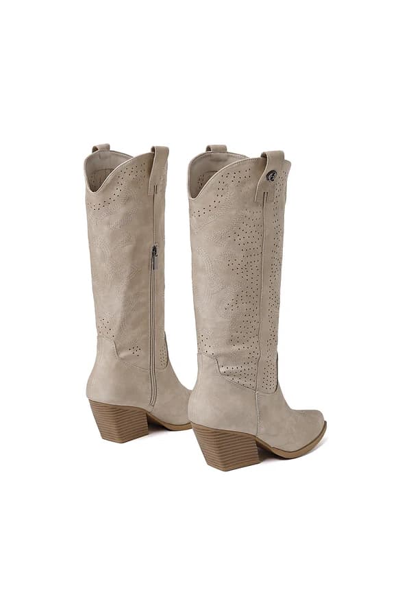 QUENN HELENA STIVALE TEXANO ART.X28-100 BEIGE - 4