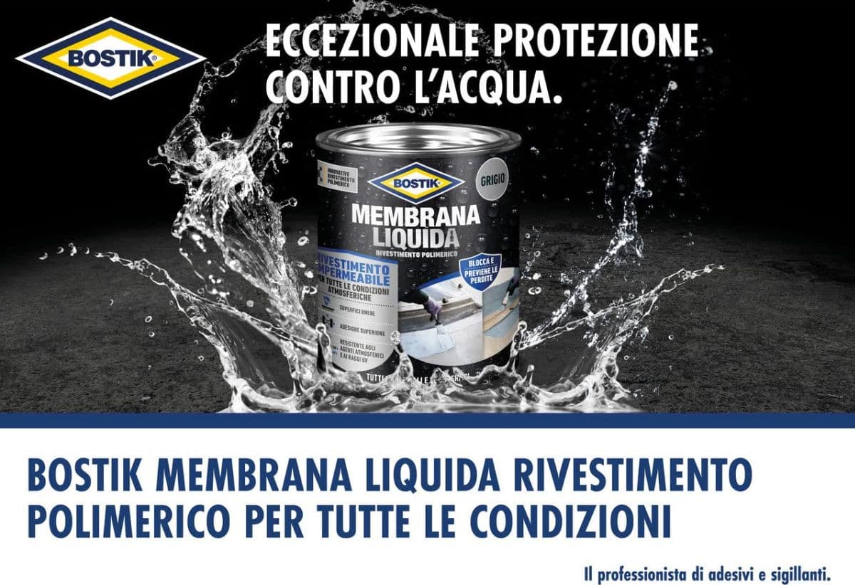 Bostik Membrana Liquida Rivestimento Polimerico impermeabilizzante elastico 1 kg - 5